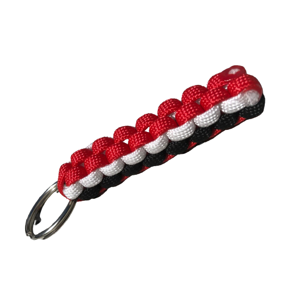 ANY 3 Colour Paracord Keyring/Key Chain - FREE DELIVERY