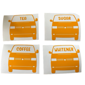 Personalised Camper Van Storage Jar VINYL ONLY