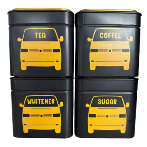 Personalised Camper Storage jars/tins