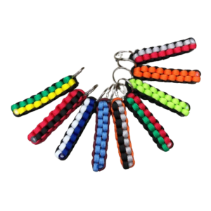 Football Team Colours Paracord Keyring - FREE DELIVERY